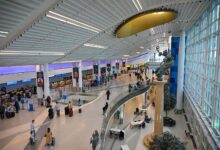 CHARLOTTE, USA - DECEMBER 25: Charlotte Douglas International airport and American Airlines