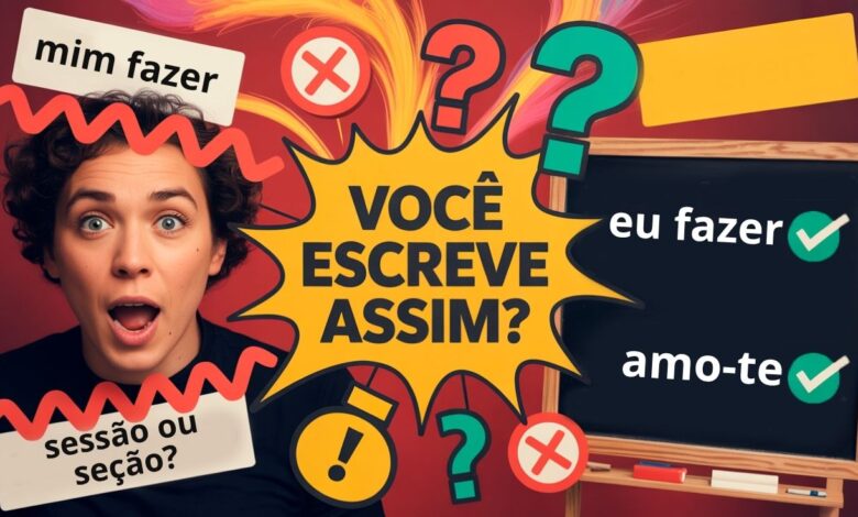 Evite os erros gramaticais mais comuns do português. Veja quais são os 5 equívocos que todo mundo comete sem perceber no dia a dia.