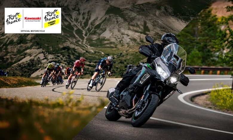 Já no Brasil, Kawasaki Versys 1100 será moto oficial do Tour de France