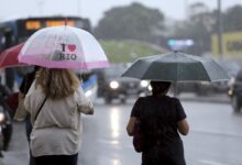 Inmet emite 'alerta laranja' para chuva no RJ, e frio continua no Centro-Sul; veja previsão para esta quarta