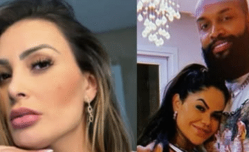 Andressa Urach dá beijo triplo em Nego Di e esposa - (crédito: Redes Sociais)