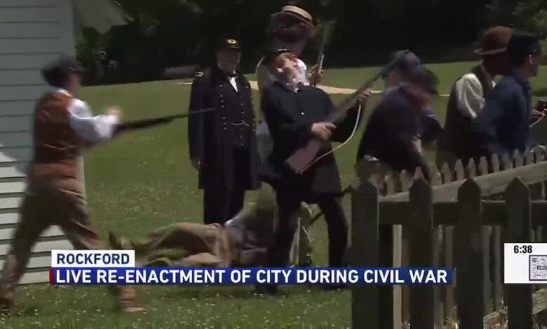 Midway Village Museum interpreters re-enact what life was like in Rockford during Civil War