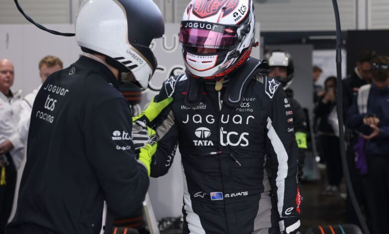 Jaguar TCS Racing's Evans debriefs his "unexpected" Pole Position in Berlin