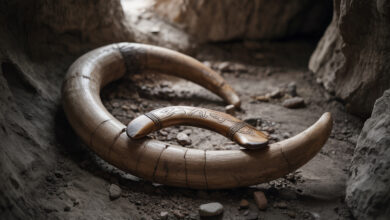Arqueólogos encontram bumerangue esculpido em presa de mamute que pode ser o mais antigo já descoberto