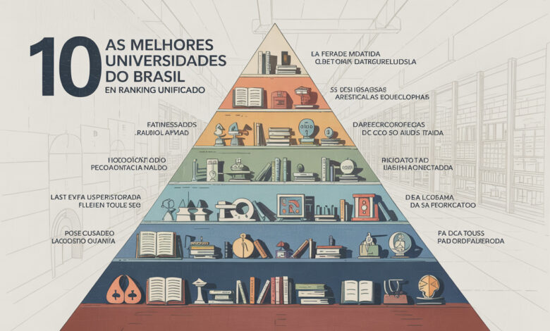 As 10 melhores universidades do Brasil em ranking unificado — públicas e privadas lado a lado na lista mais completa do país