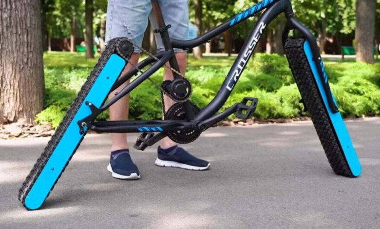 Bicicleta, Rodas, Esteiras metálicas