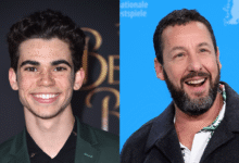 Cameron Boyce in 2017; Adam Sandler.