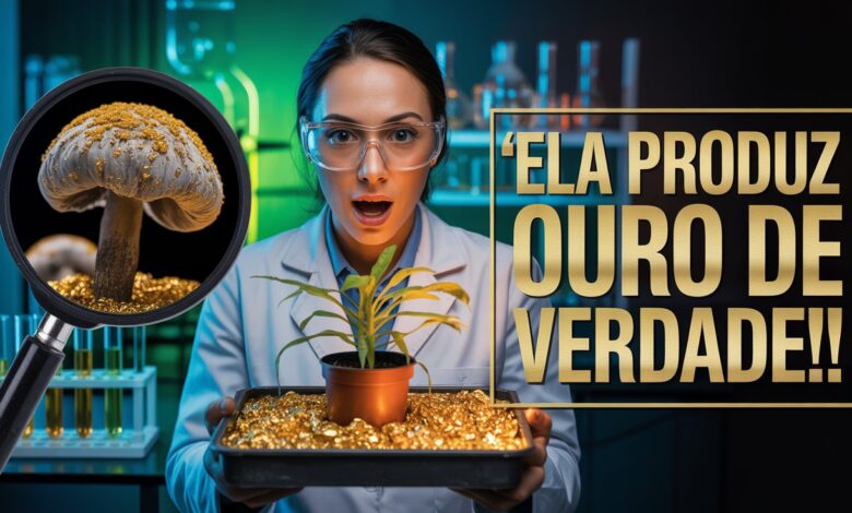Cientistas descobrem fungo que transforma minerais em ouro e pode ser cultivado em casa. Técnica promete revolucionar a mineração global.