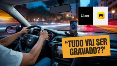 Nova lei pode obrigar motoristas de Uber e 99 a gravar corridas com câmeras ou celulares para aumentar a segurança de passageiros e condutores.