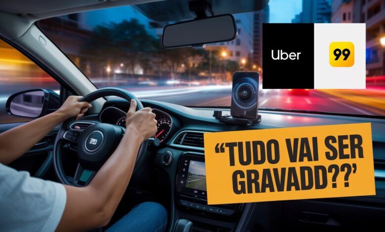 Nova lei pode obrigar motoristas de Uber e 99 a gravar corridas com câmeras ou celulares para aumentar a segurança de passageiros e condutores.