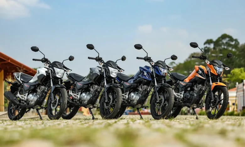 As motos mais vendidas até dia 3 de julho de 2025