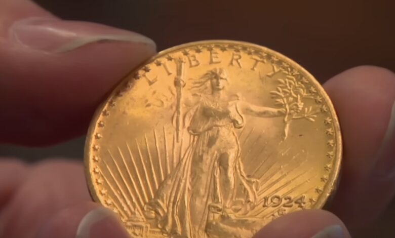 ouro, moeda de ouro