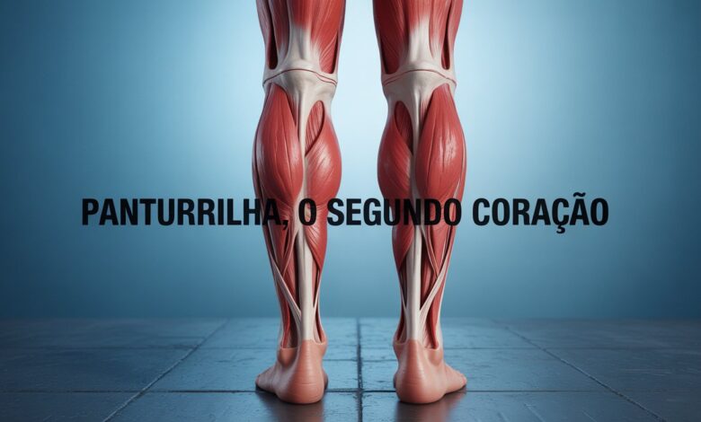 Anatomia do músculo sóleo com veias internas destacadas e função circulatória.