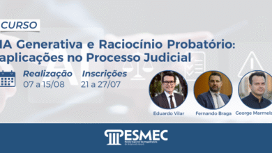 Esmec realizará curso sobre RaciocÃnio Probatório com a Inteligência ArtificialÂ