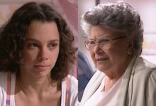 Olga da lição em Joyce durante visita em História de Amor