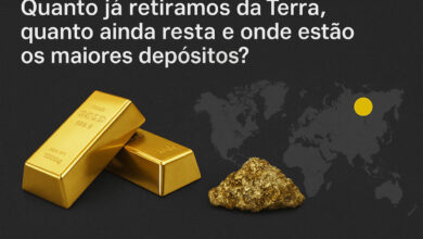 Ouro, Depósitos de ouro, Terra