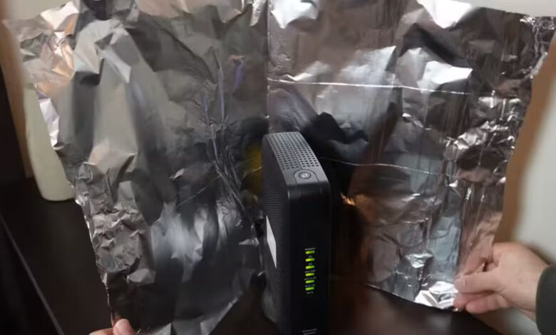 Papel-Alumínio, Truque, Wi-fi, Sinal