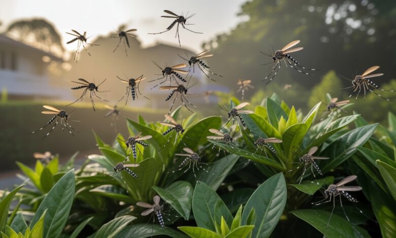 Mulher testa repelente natural em câmara com milhares de mosquitos tigres, em experimento científico na Guadeloupe