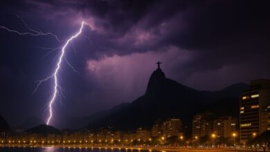 Relâmpago de 829 km supera marca anterior e mostra que tempestades extremas estão crescendo no planeta