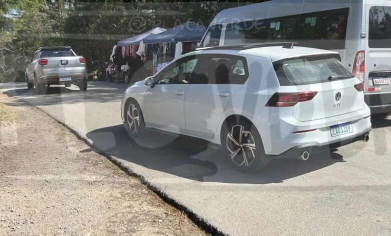 No Brasil em 2025, VW Golf GTI segue em testes e revela novas rodas