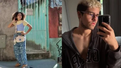 Alana Cabral e Paulo Mendes. Foto: Globo e Instagram