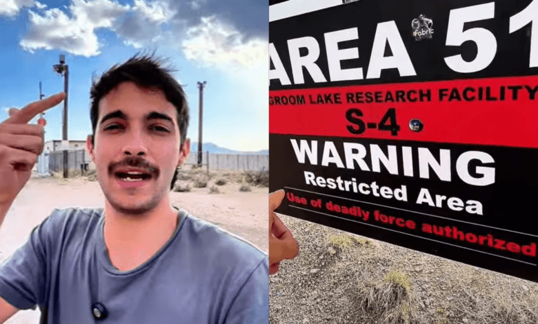 Youtuber relata como foi visitar Área 51 e diz nunca ter ficado 'tão perto da morte'