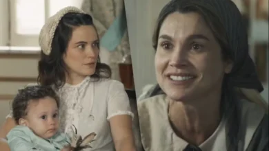 Bianca Bin e Flávia Alessandra em Êta Mundo Melhor!. Foto: Globo