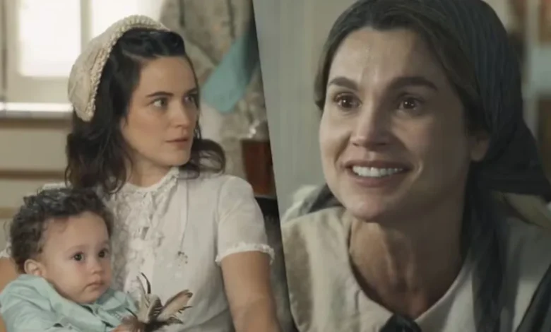 Bianca Bin e Flávia Alessandra em Êta Mundo Melhor!. Foto: Globo