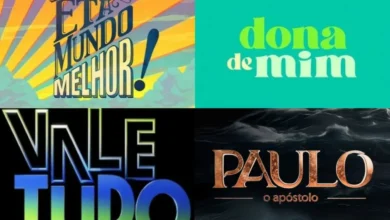 Logomarcas das novelas. Foto: Divulga&ccedil;&atilde;o Globo/Record