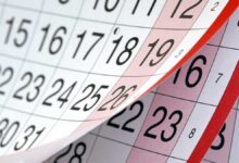 veja as datas comemorativas e as folgas do mês