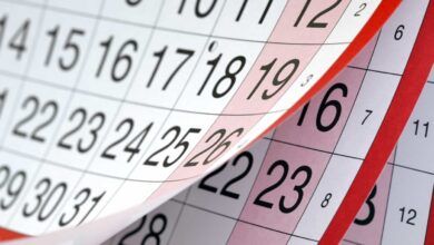 veja as datas comemorativas e as folgas do mês