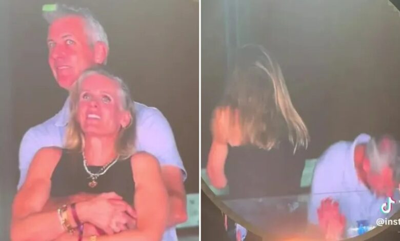 Painful moment Coldplay’s Chris Martin accidentally catches tech CEO Andy Byron ‘cheating’ as he cuddles staffer at gig