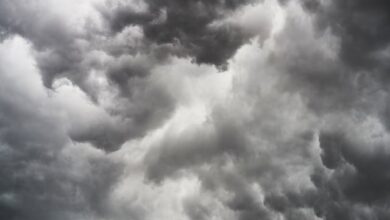 nuvens carregadas e frente fria em junho- previsão do tempo - região sul