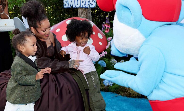 Riot Rose Mayers, Rihanna, and RZA Athelston Mayers attend the Los Angeles Premiere of Paramount Pictures