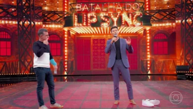 Rodrigo Faro no Domingão com Huck. Foto: TV Globo