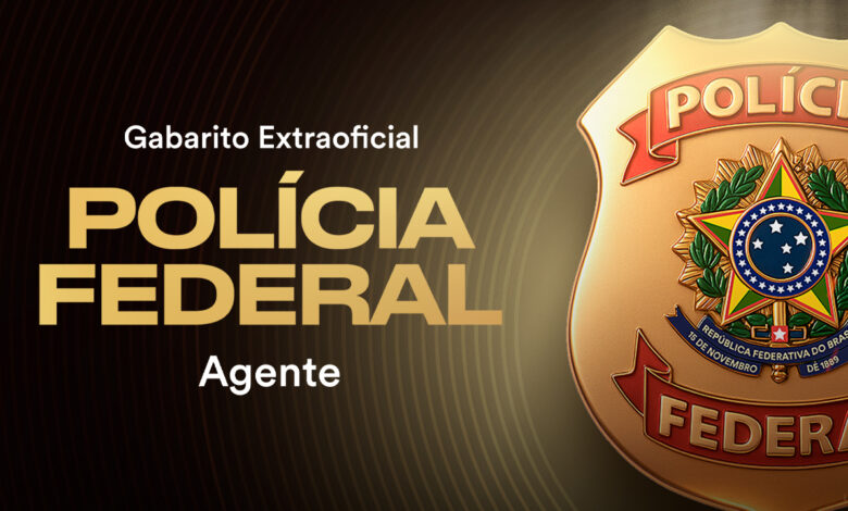 Gabarito Extraoficial PF 2025 - Agente da Polícia Federal