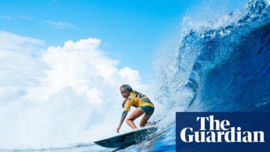 Kelia Mehani Gallina: the 12-year-old girl staring down monster waves at Teahupo’o | Surfing