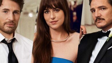 O filme com Dakota Johnson, Pedro Pascal e Chris Evans não é a comédia romântica que o trailer promete