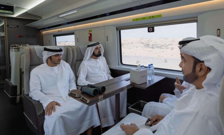 HH Sheikh Mohammed trials Dubai to Fujairah train - ARN News Centre