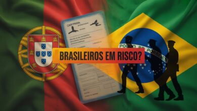Brasileiros em Portugal podem ser presos sem documentos válidos. Nova força policial de imigração já atua e consulado emite alerta urgente.