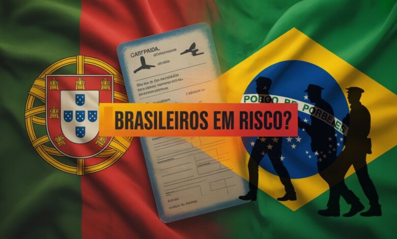 Brasileiros em Portugal podem ser presos sem documentos válidos. Nova força policial de imigração já atua e consulado emite alerta urgente.