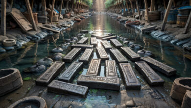 arqueólogos encontram no fundo de um rio o maior depósito de barras de metal já registrado