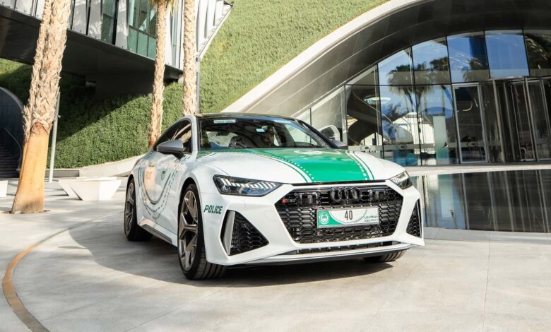 Audi RS7 Performance de 630 cv vira viatura de polícia em Dubai