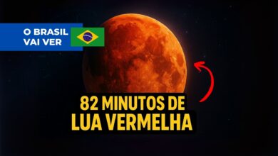 Eclipse lunar total mais longo de 2025 terá 82 minutos de Lua de Sangue. Brasileiros acompanham ao vivo pelo YouTube.