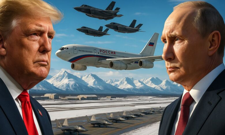 Caças dos EUA escoltaram avião de Putin no Alasca com quatro F-35 de quinta geração, projetados para missões furtivas estratégicas