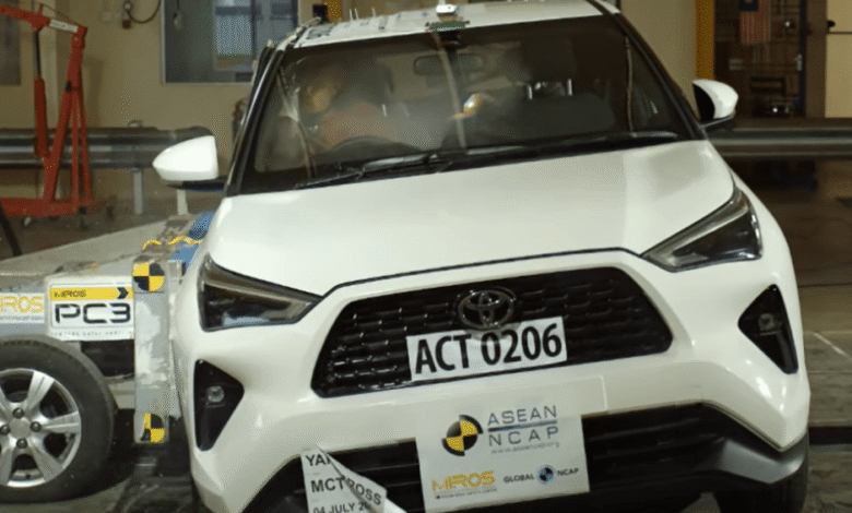 Toyota Yaris Cross tira nota máxima em teste de segurança