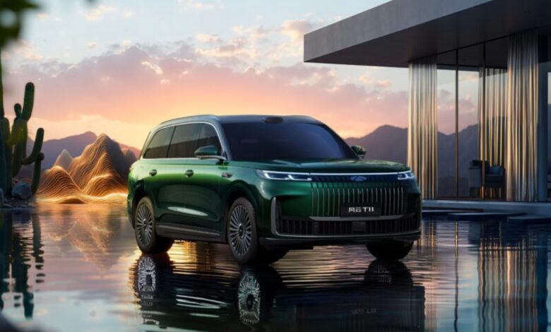 Chery Fulwin T11 EREV estreia pré-venda na China com tela de 30 polegadas