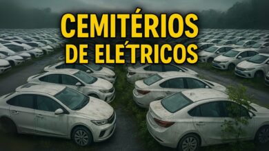 Cemitérios de carros elétricos na China revelam milhares de veículos abandonados após cortes de subsídios e falência de aplicativos.