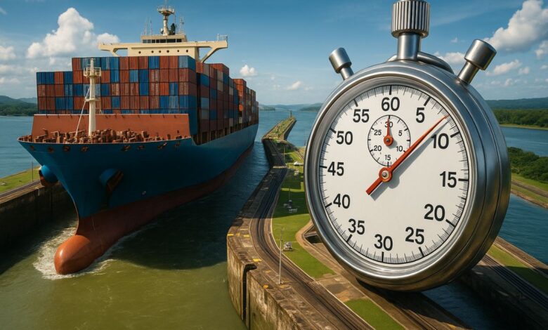 Entenda quanto tempo dura a travessia do Canal do Panamá, por que varia de 8 a 24 horas e como afeta rotas globais