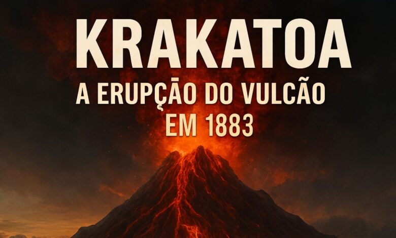 Descubra como a erupção do vulcão Krakatoa em 1883 devastou vilarejos, matou milhares e transformou o céu em um espetáculo de cores assustadoras. Um dos eventos mais impactantes da história.